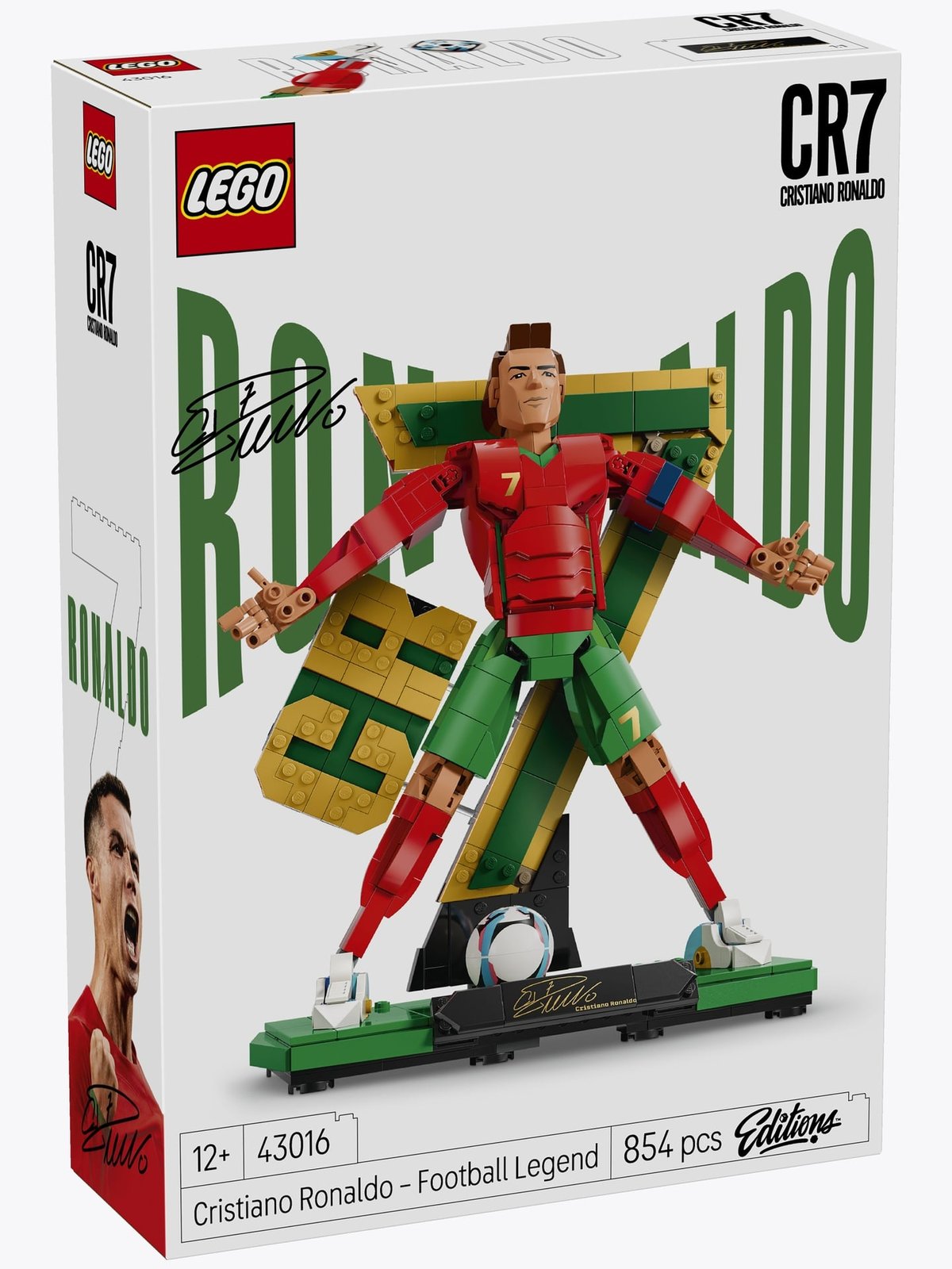 LEGO® Editions Cristiano Ronaldo – Soccer Legend Set 43016 Flerfarget
