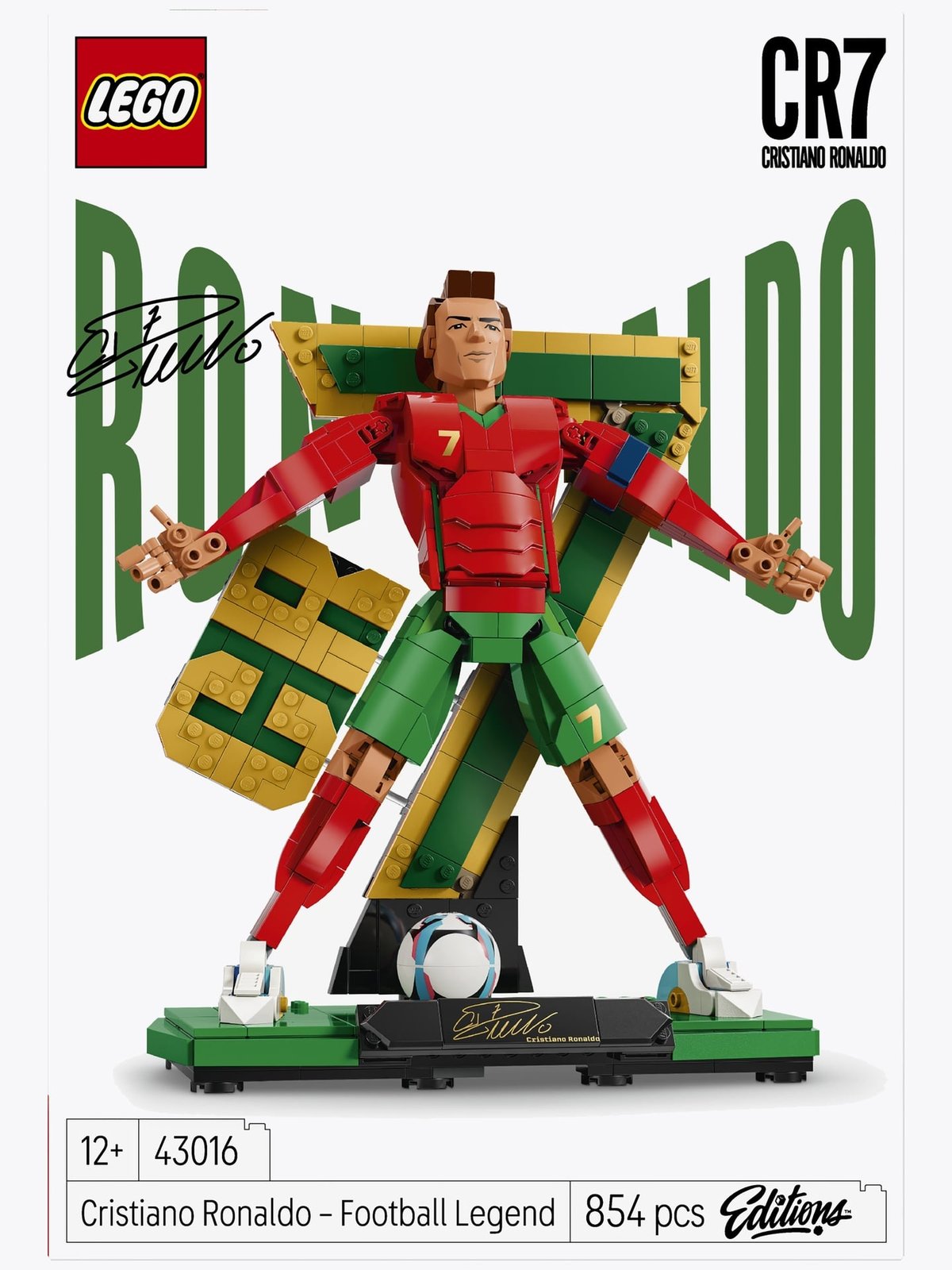 LEGO® Editions Cristiano Ronaldo – Soccer Legend Set 43016 Flerfarget
