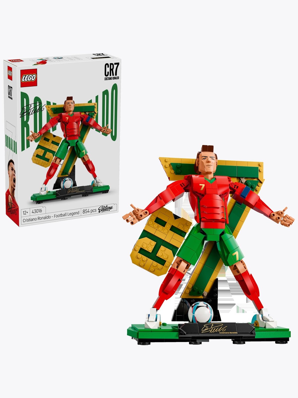 LEGO® Editions Cristiano Ronaldo – Soccer Legend Set 43016 Flerfarget