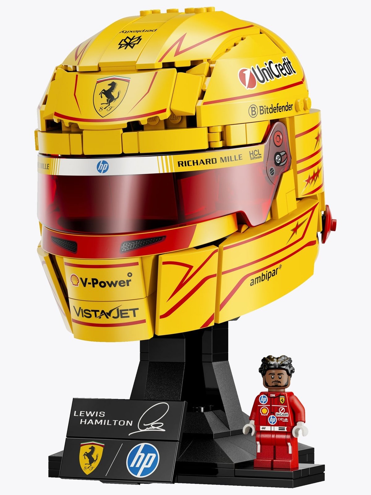 LEGO® Editions Scuderia Ferrari HP Lewis Hamilton Helmet 43022 Flerfarget