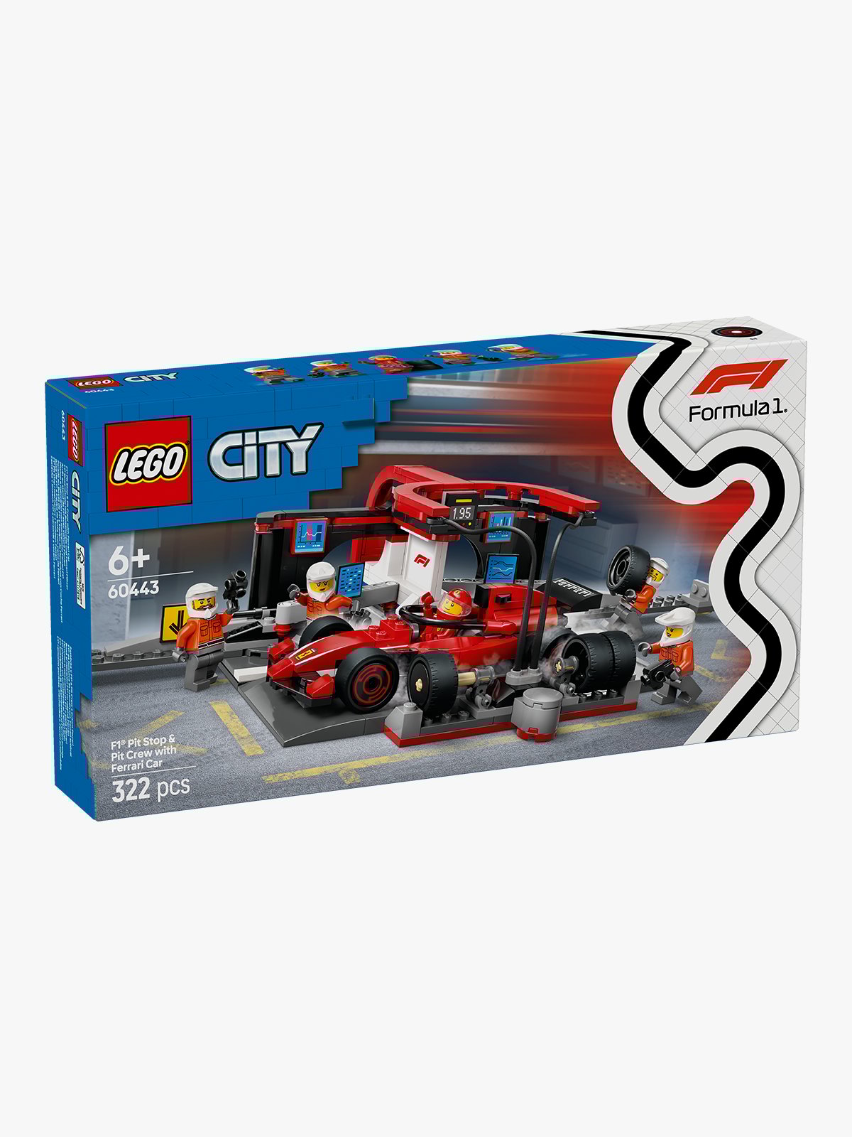 LEGO® City F1® Pit Stop & Pit Crew with Ferrari Car Flerfarget