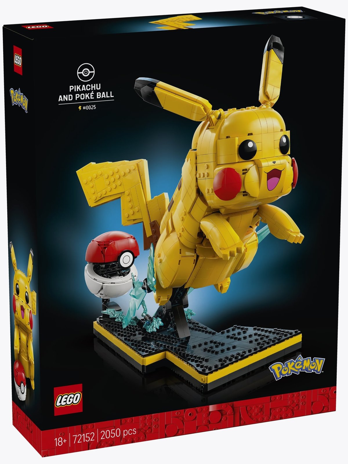 LEGO® Pokémon™ Pikachu and Poké Ball Building Kit 72152 Flerfarget