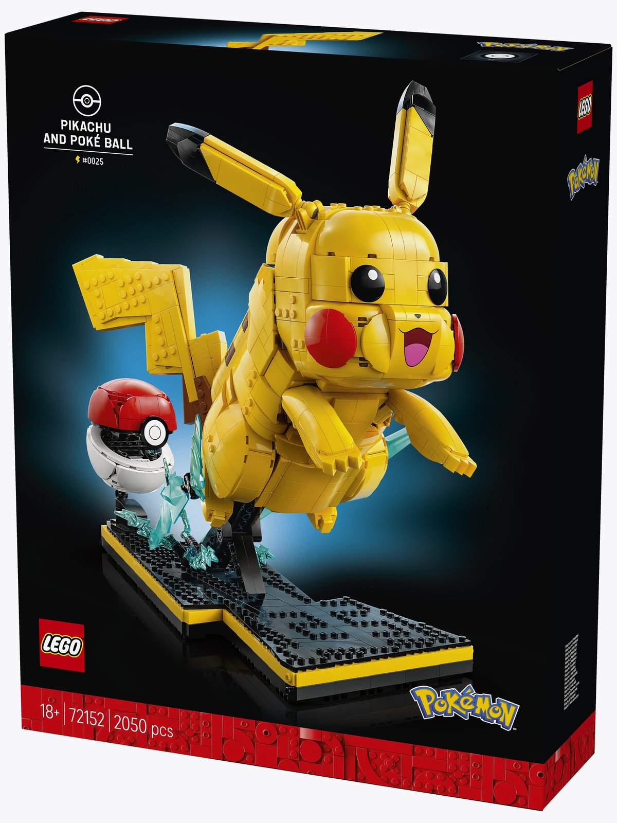 LEGO® Pokémon™ Pikachu and Poké Ball Building Kit 72152 Flerfarget