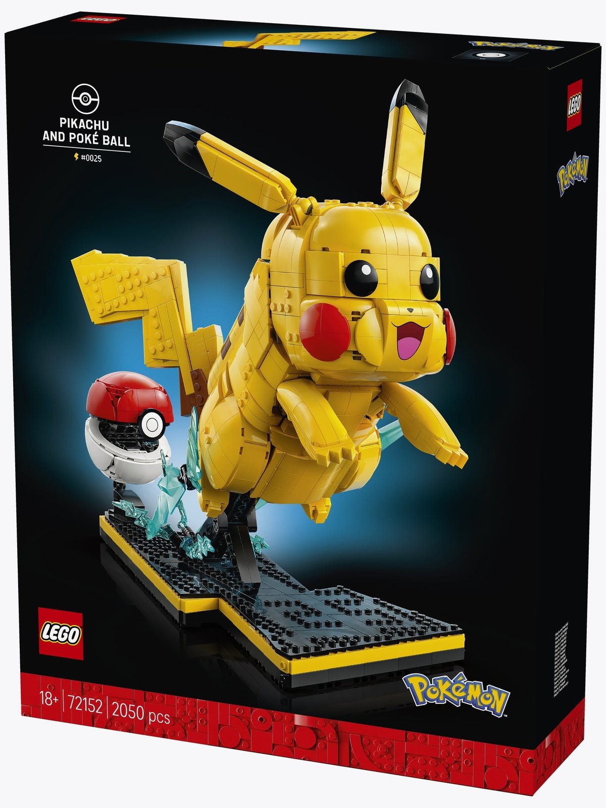 LEGO® Pokémon™ Pikachu and Poké Ball Building Kit 72152 Flerfarget