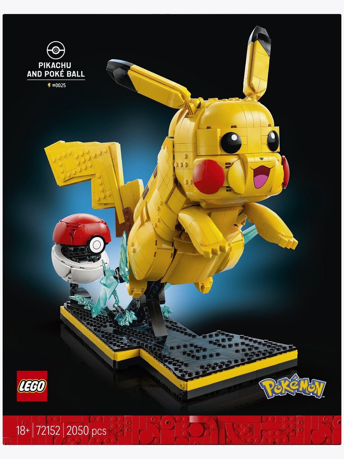 LEGO® Pokémon™ Pikachu and Poké Ball Building Kit 72152 Flerfarget