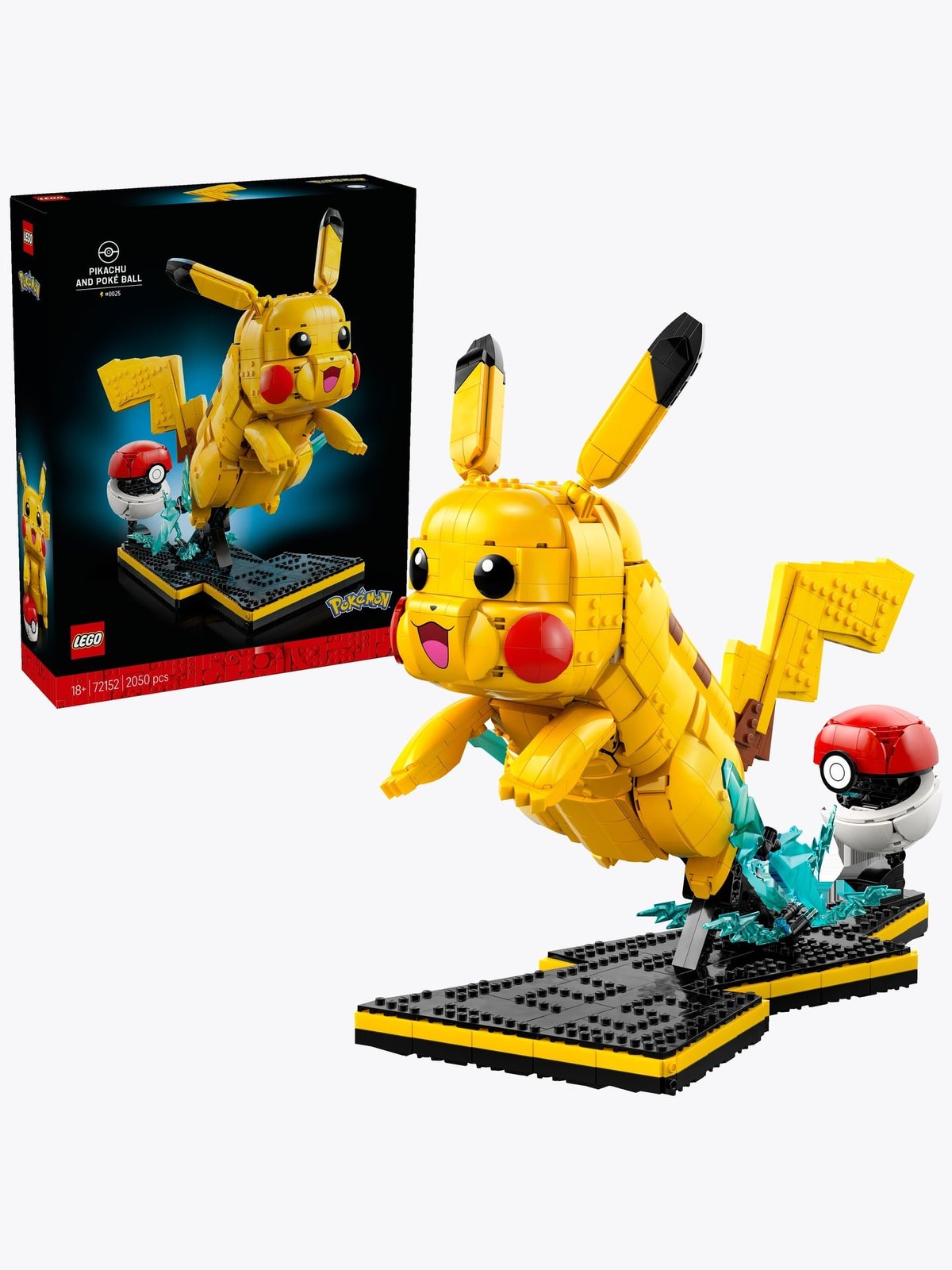 LEGO® Pokémon™ Pikachu and Poké Ball Building Kit 72152 Flerfarget