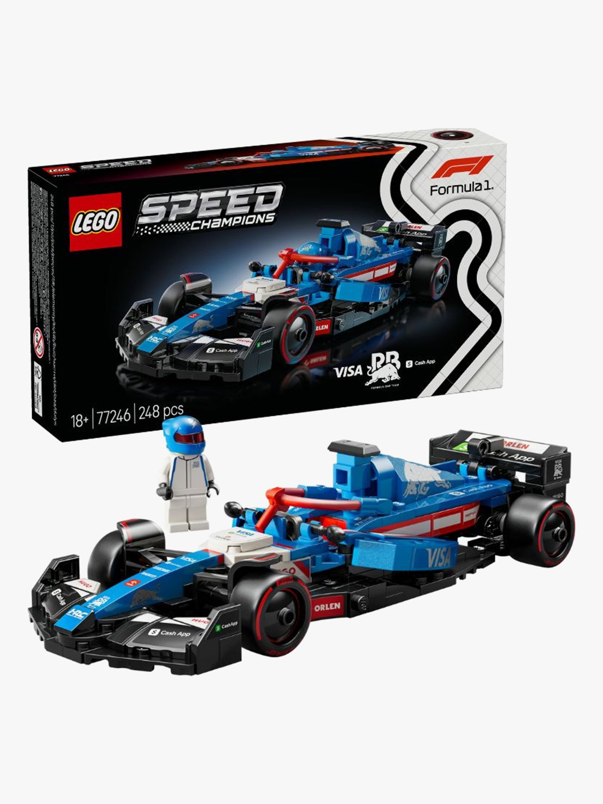 LEGO® Speed Champions Visa Cash App RB VCARB 01 F1® Race Car Flerfarget