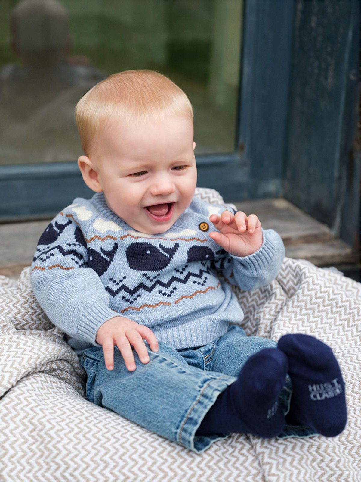 Hust and Claire Pilou Pullover Sky Melange