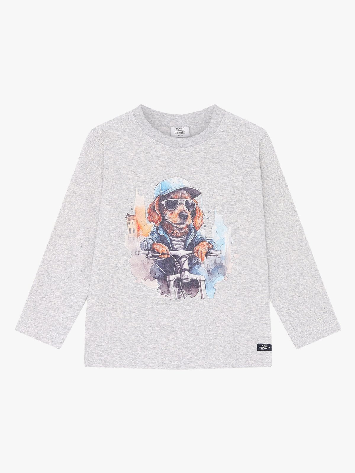 Hust and Claire Anton T-shirt Pearl Grey Melange