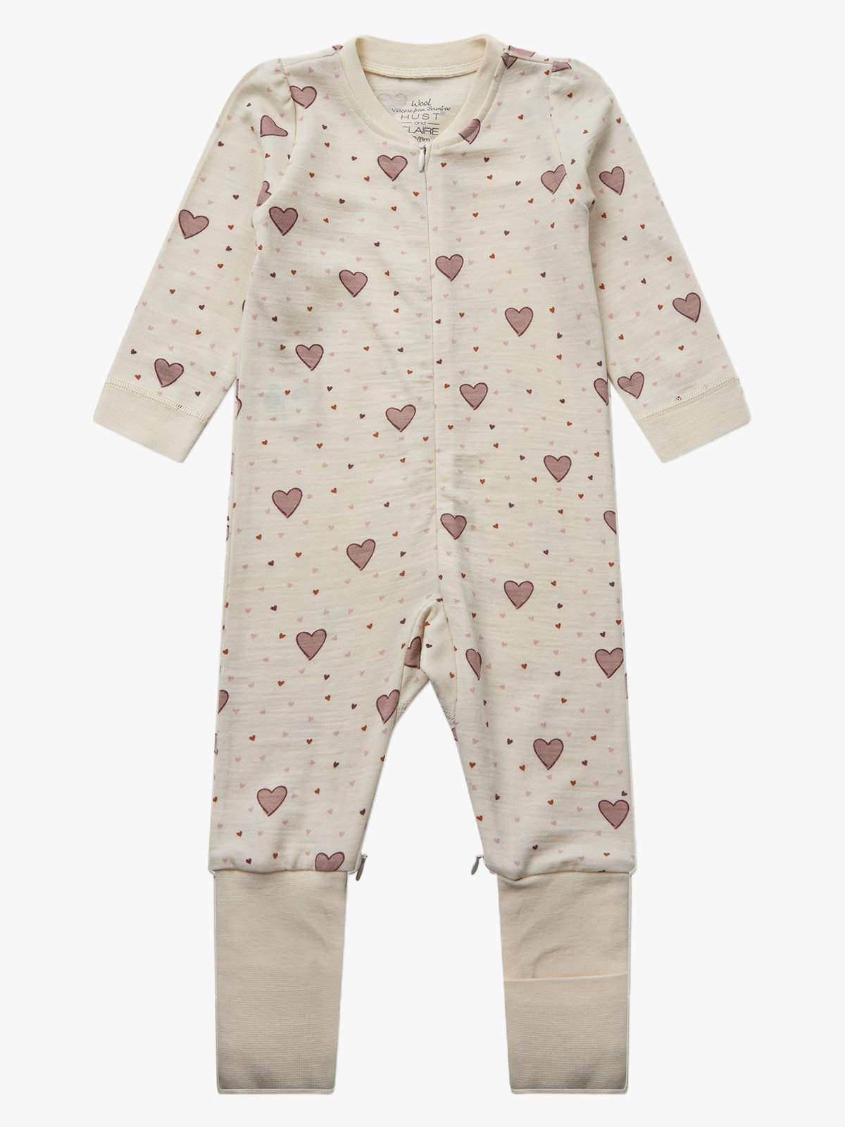 Hust and Claire Manu Hearts Puff Offwhite