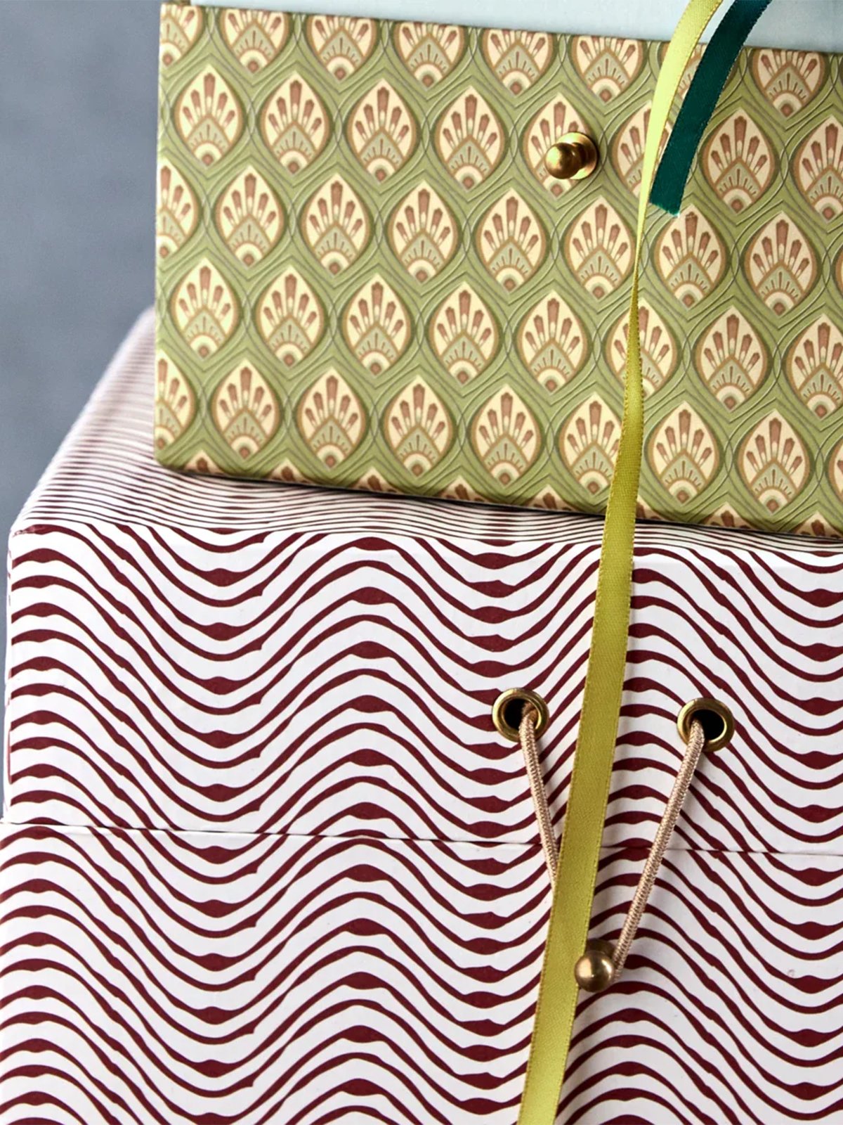 House Doctor Keep Oppbevaringsbokser Red / Khaki