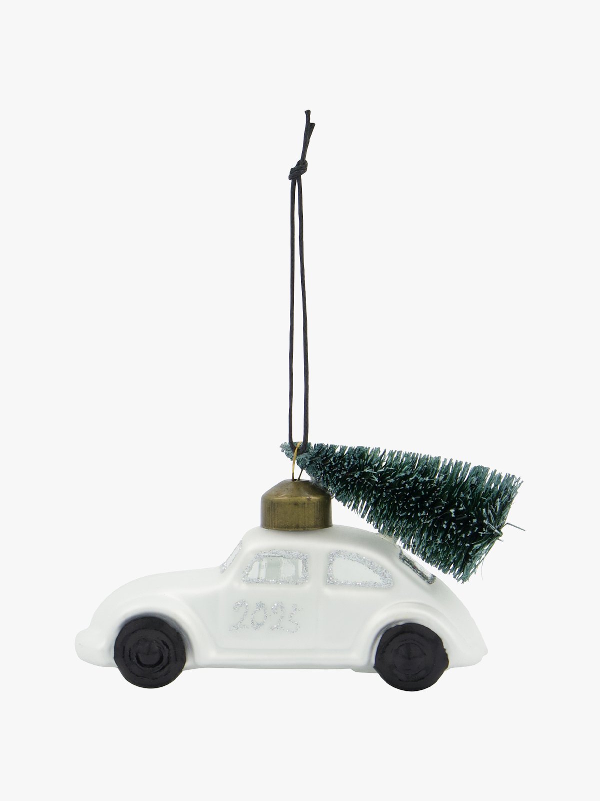 House Doctor Car Julepynt Hvit / Sølv