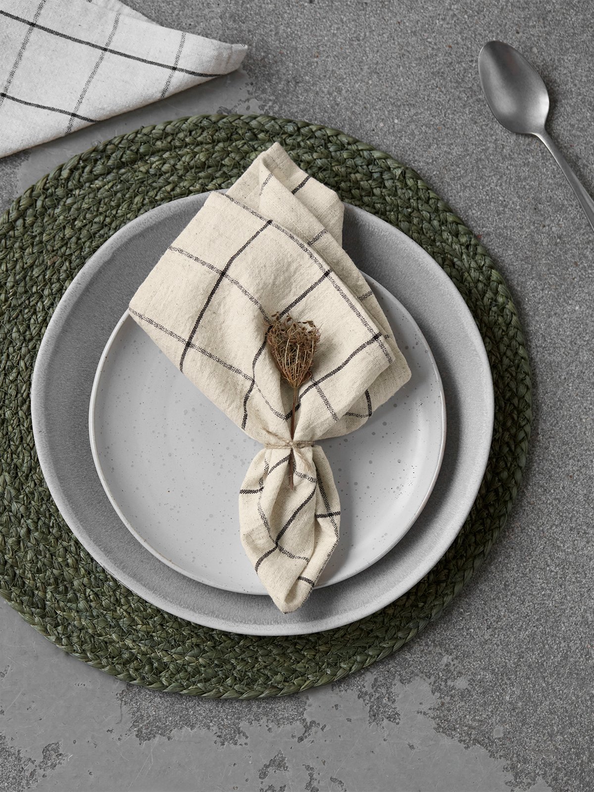 House Doctor Join Servietter Offwhite / Black