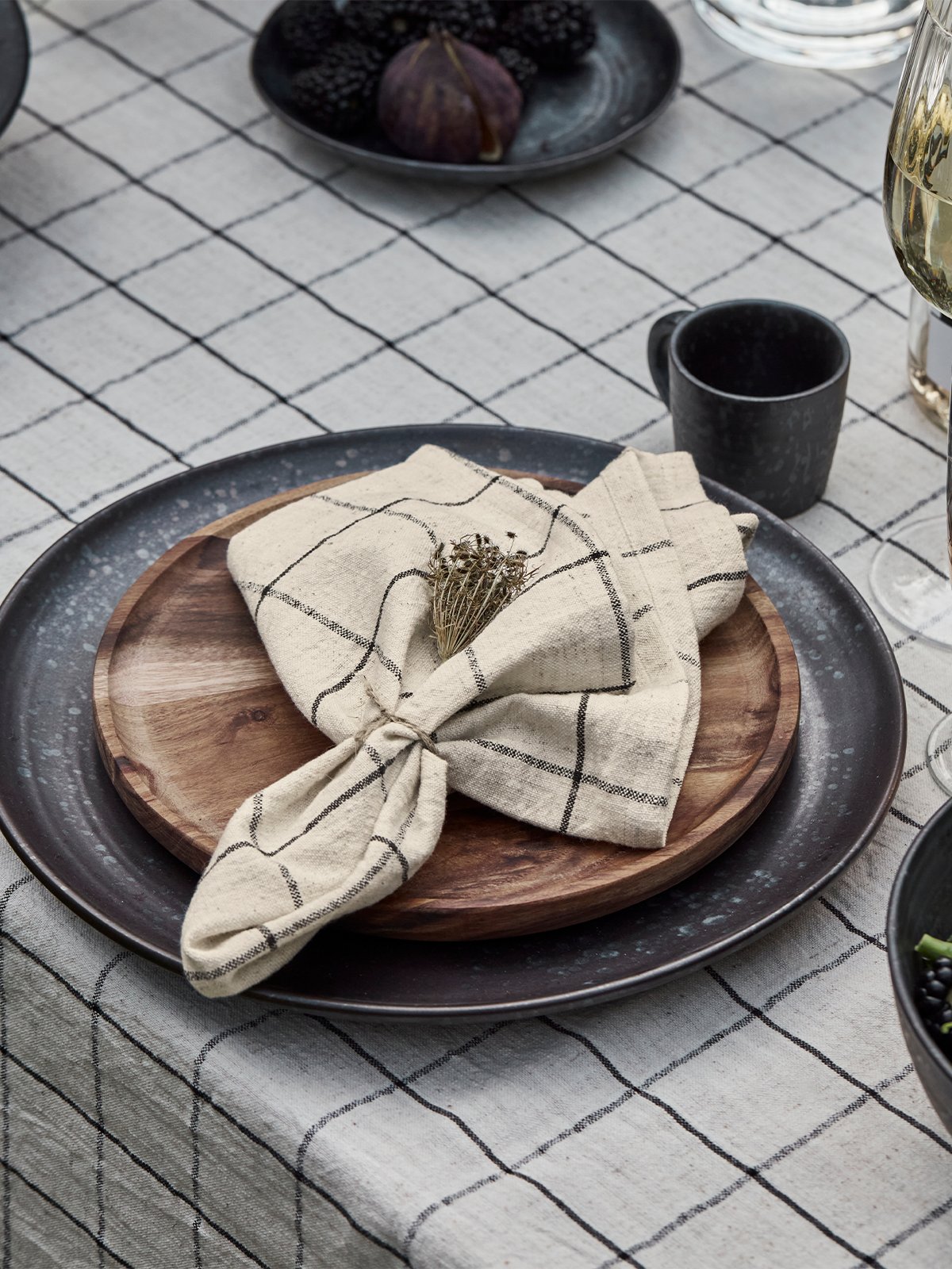 House Doctor Join Servietter Offwhite / Black