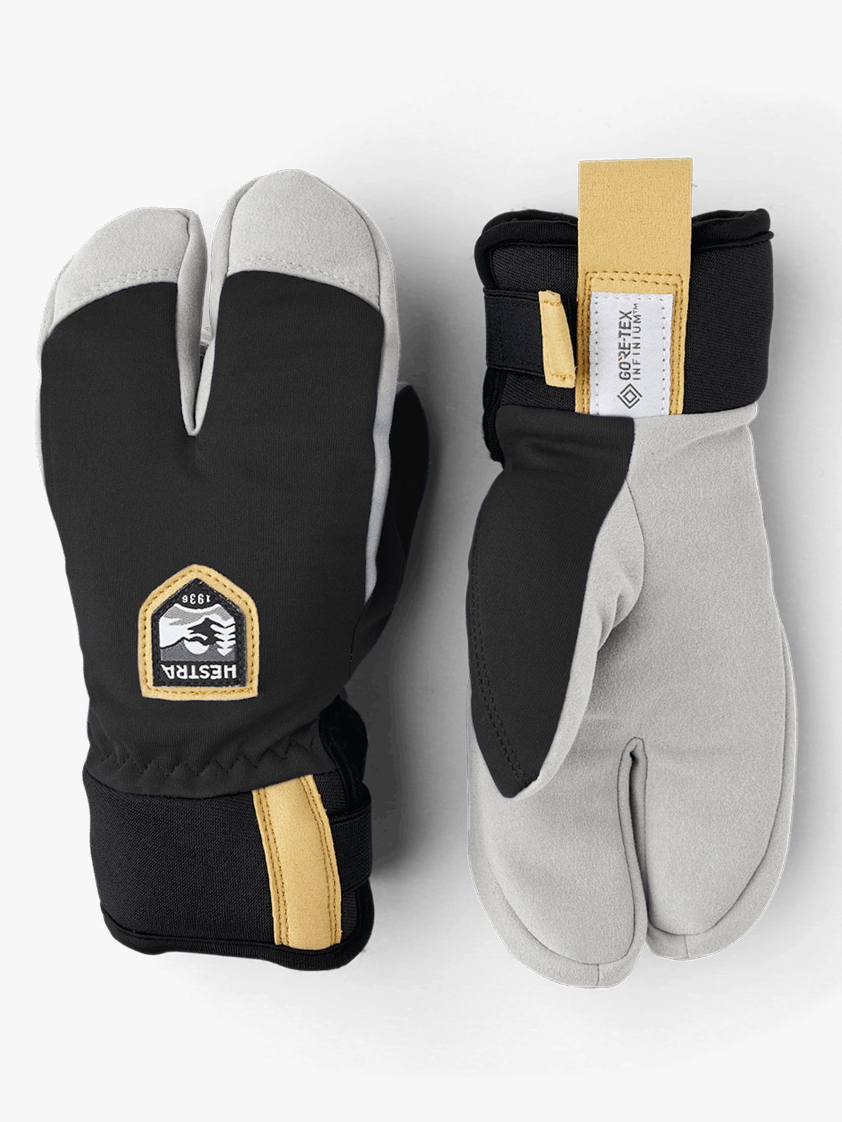Hestra Wool Terry Junior Splitt Mitt Black