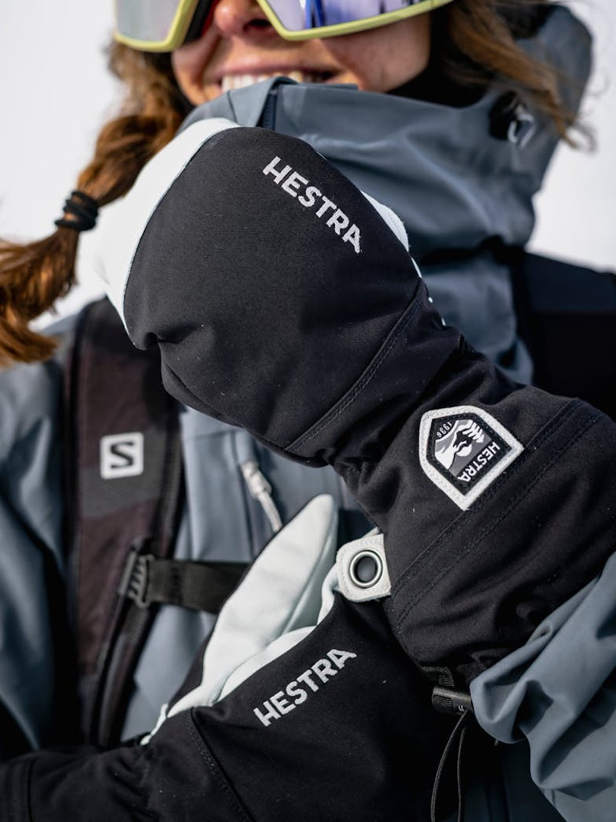 Hestra Army Leather Heli Ski Mitt Black