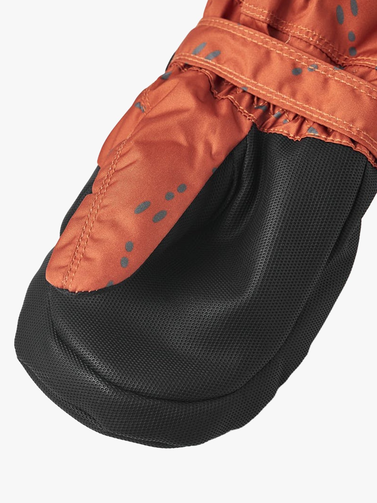 Hestra Baby Zip Long mitt Orange Print