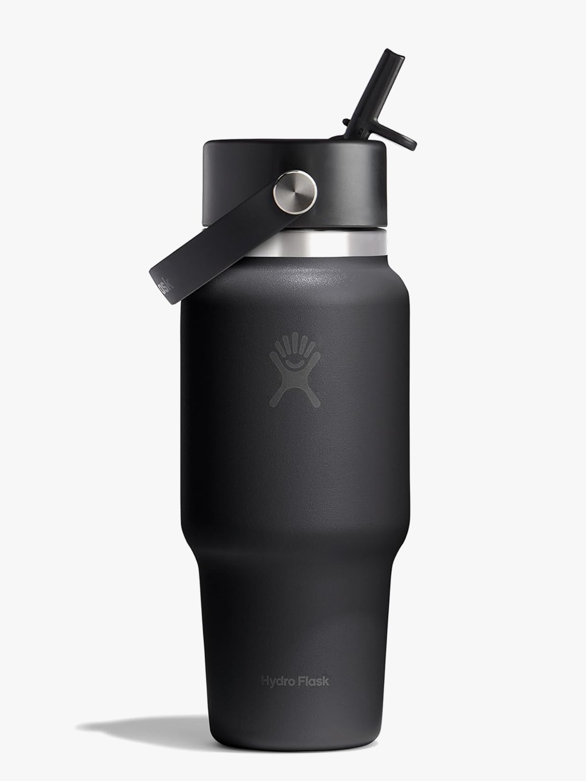 Hydro Flask Wide Flex Straw Travel Bottle 24oz Tonal Black