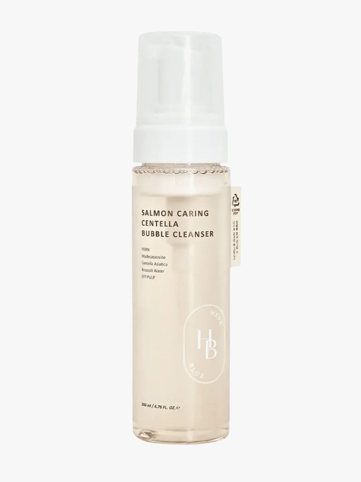 Heveblue Salmon Caring Centella Bubble foam cleanser Flerfarget