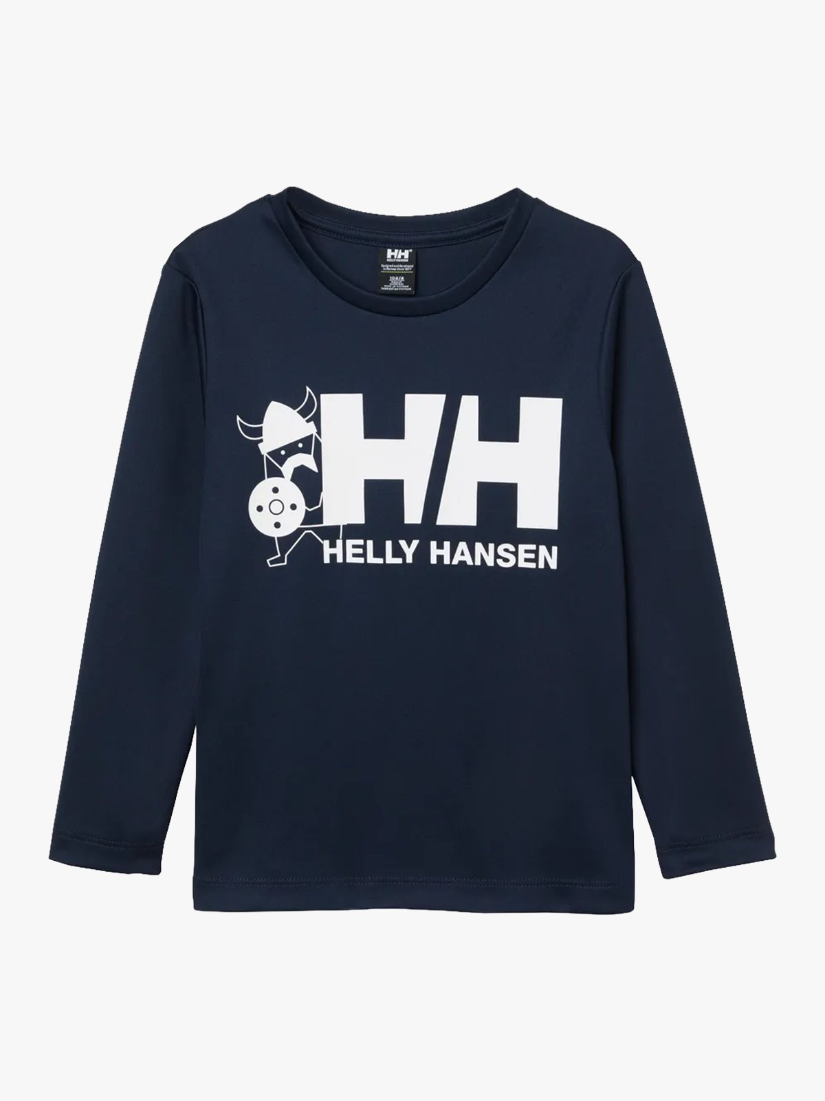 Helly Hansen Kids Tech Graphic Long Sleeve Top Navy