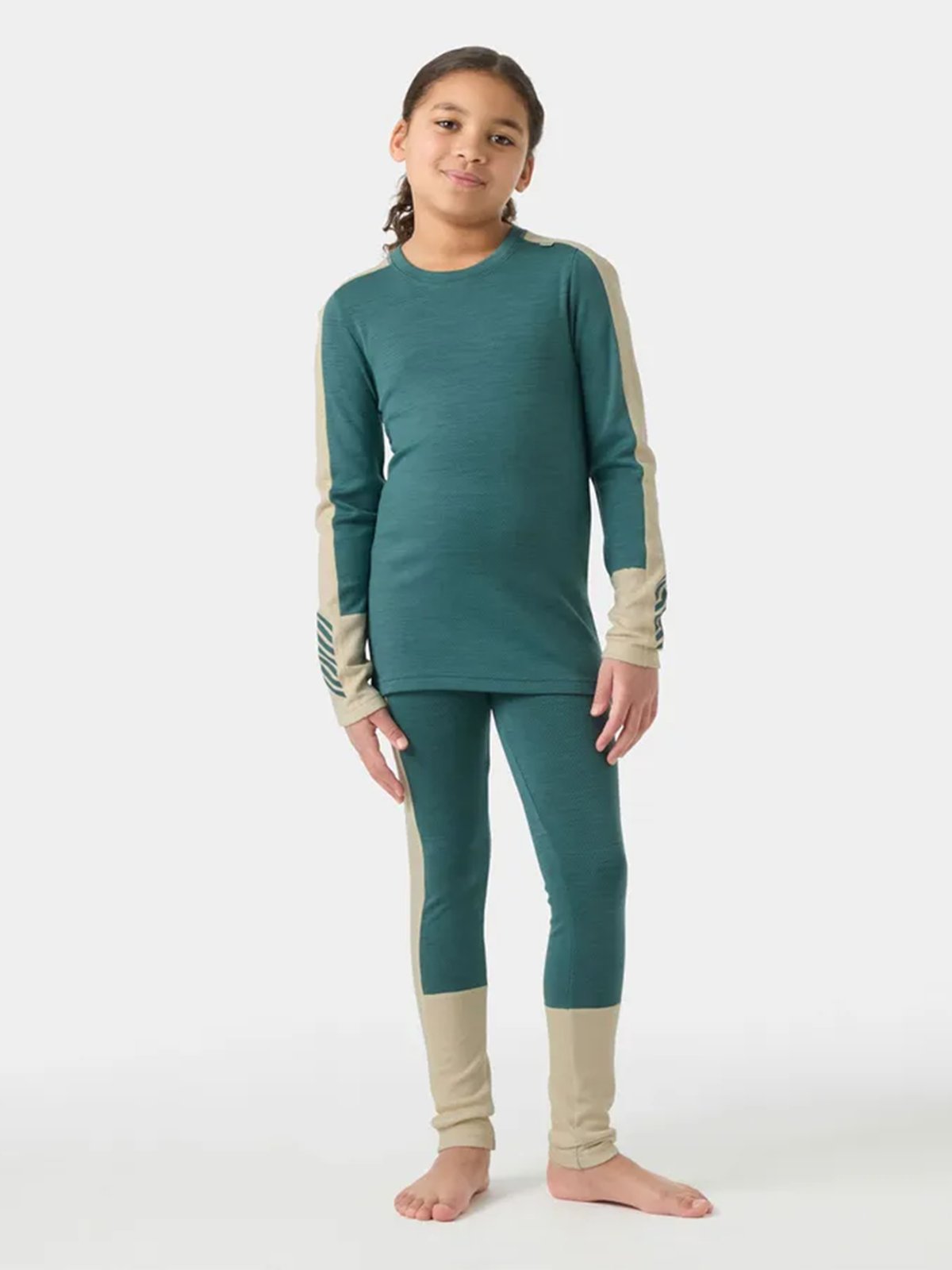 Helly Hansen Junior Lifa Merino Midweight Set Opal Green