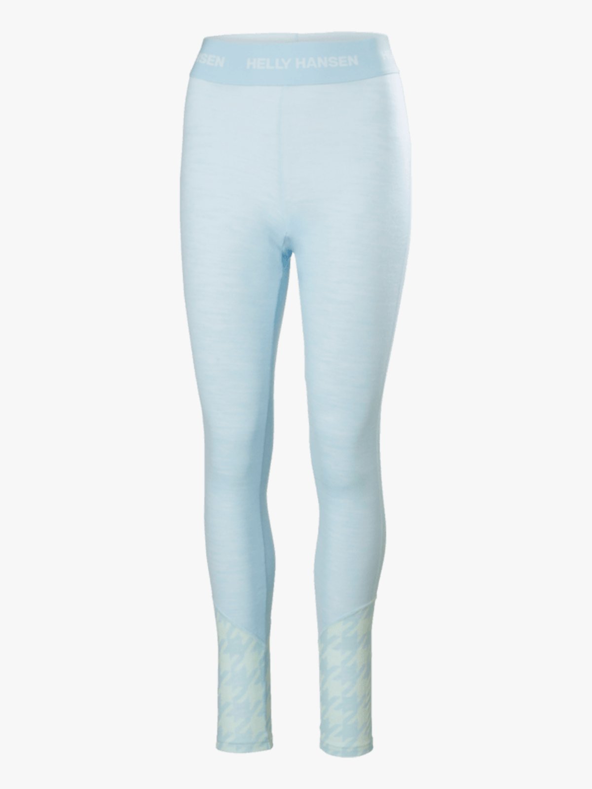 Helly Hansen Lifa Merino Midweight Graphic Pant Barely Blue Houndstooth