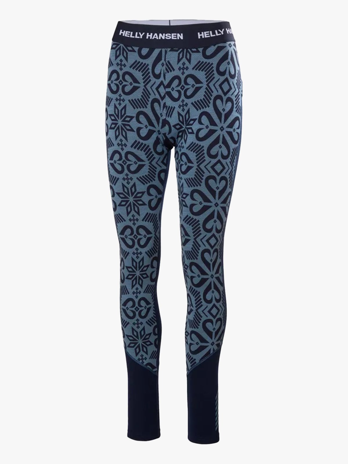 Helly Hansen Lifa Merino Midweight Graphic Pant Navy Nordic Rose AOP