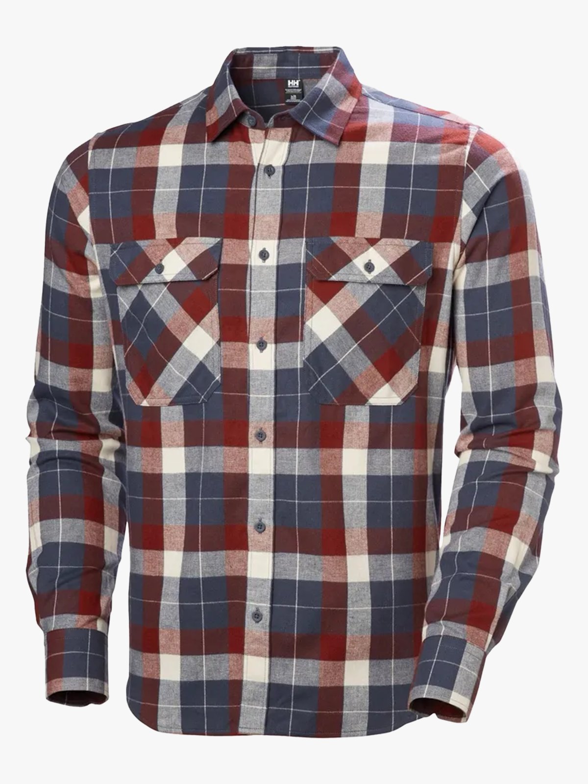 Helly Hansen Lokka Organic Flannel Long Sleeve Shirt Alpine Frost
