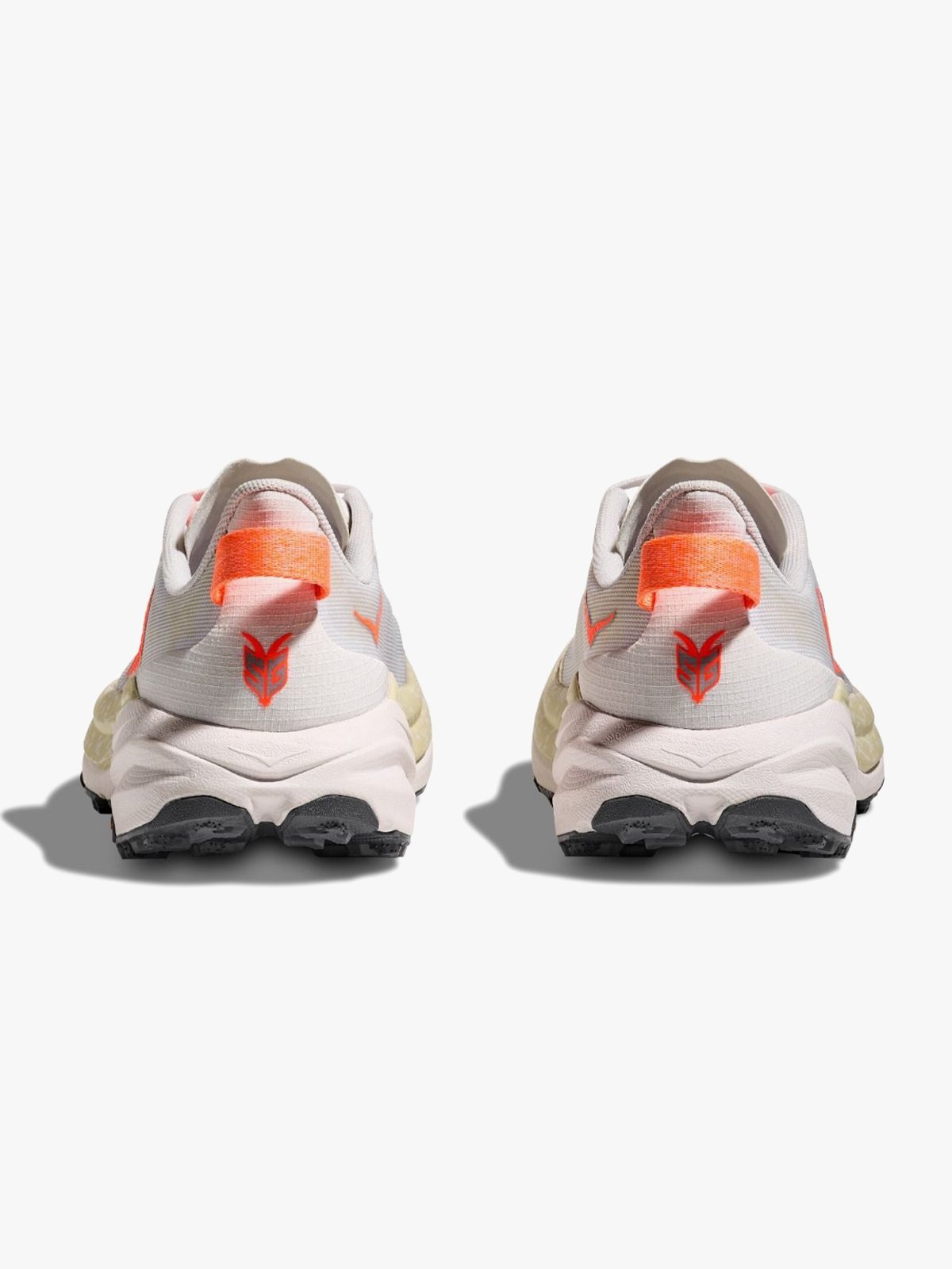 Hoka Speedgoat 6 White / Neon Tangerine