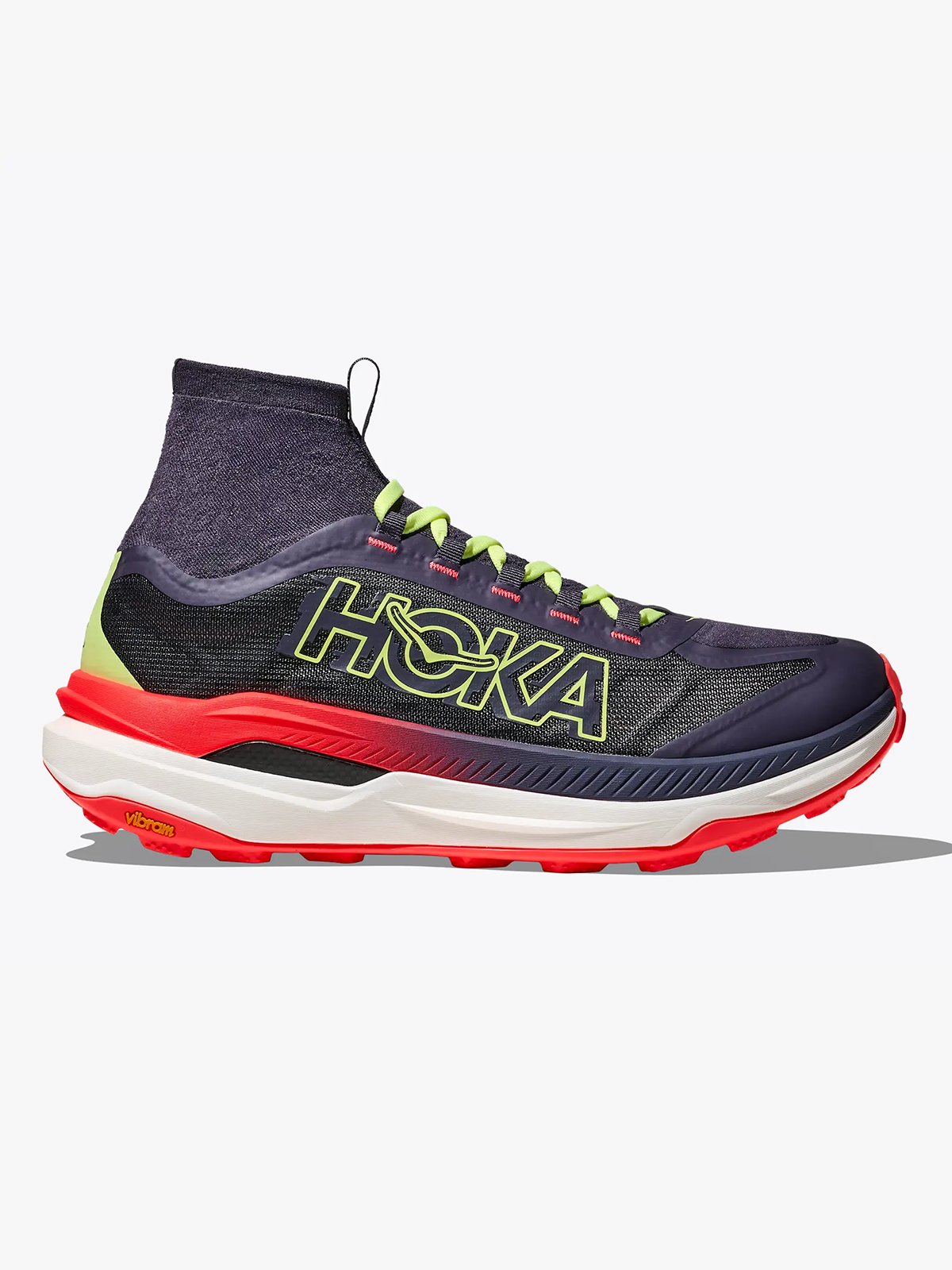 Hoka Tecton X 3 Squid ink / Neon flame