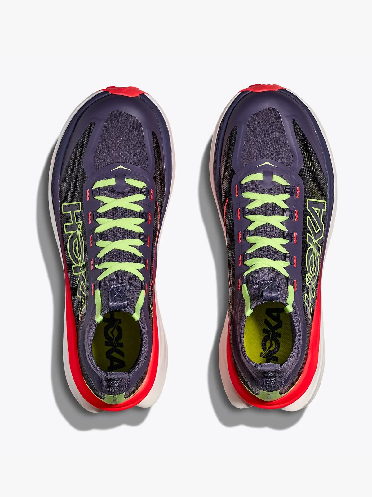 Hoka Tecton X 3 Squid ink / Neon flame