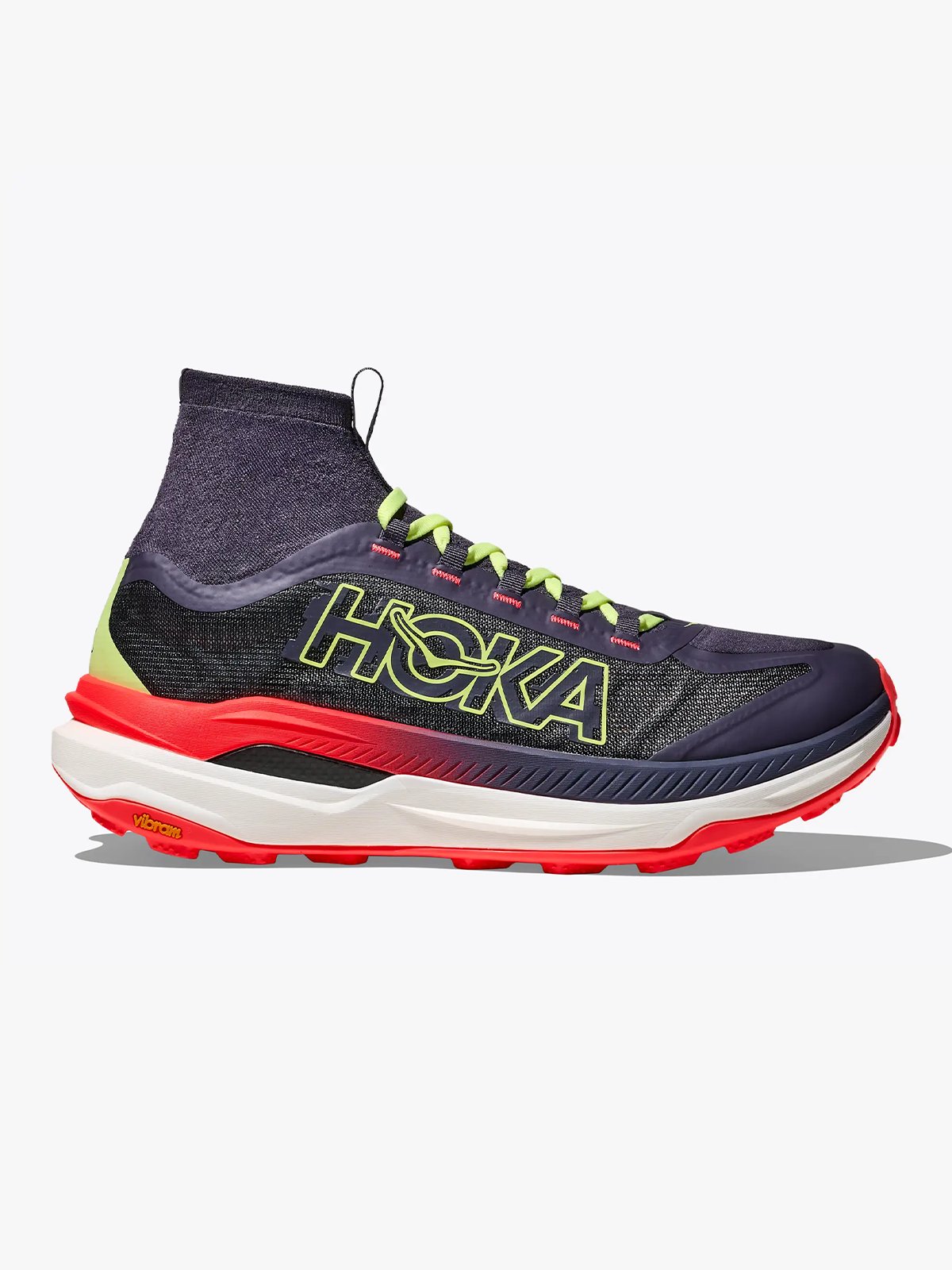Hoka Tecton X 3 Squid Ink / Neon Flame