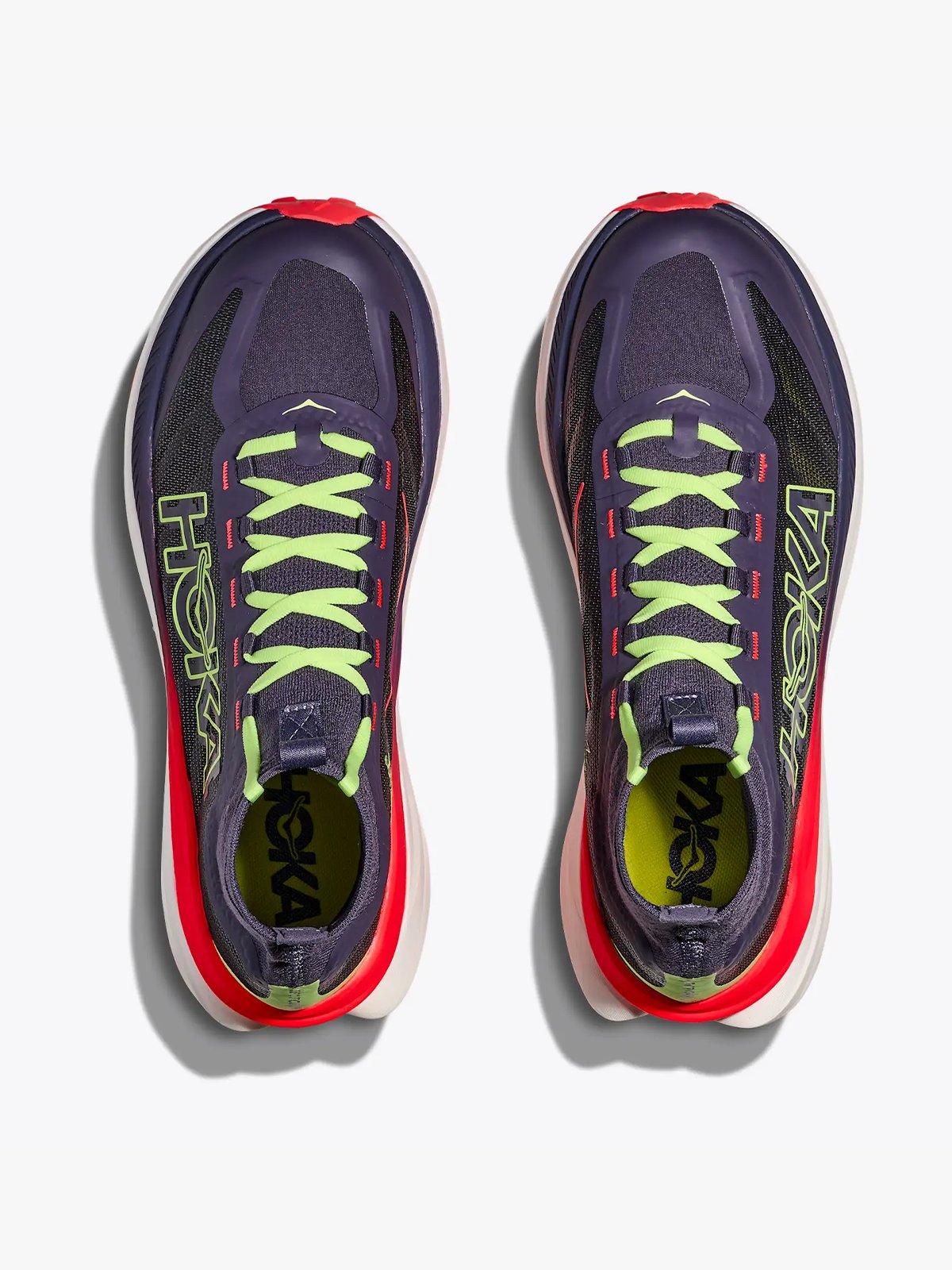 Hoka Tecton X 3 Squid Ink / Neon Flame