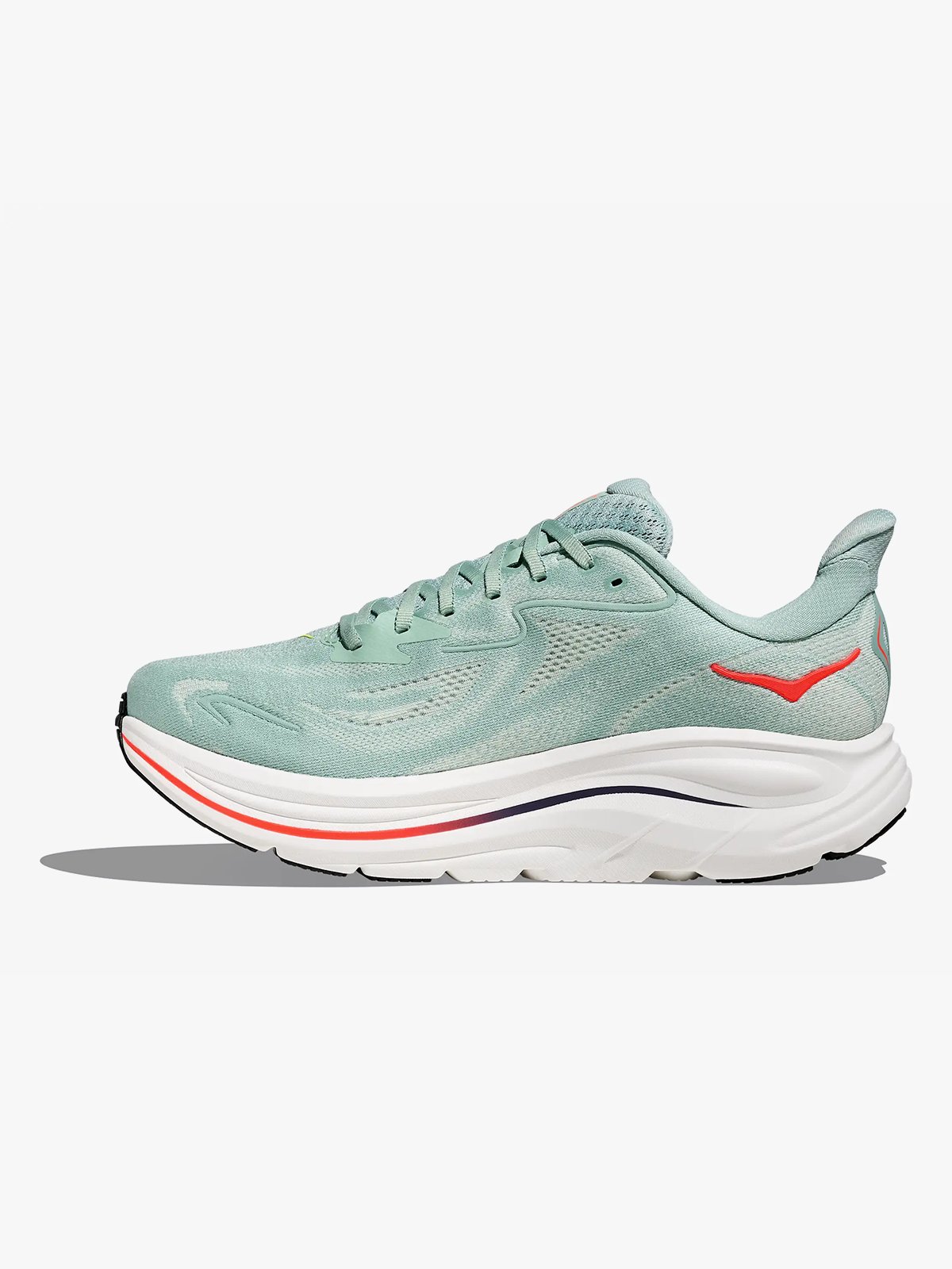 Hoka Clifton 10 Sage / Neon Flame