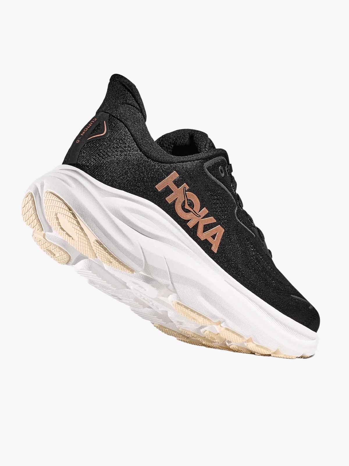 Hoka Clifton 10 Black / Rose Gold