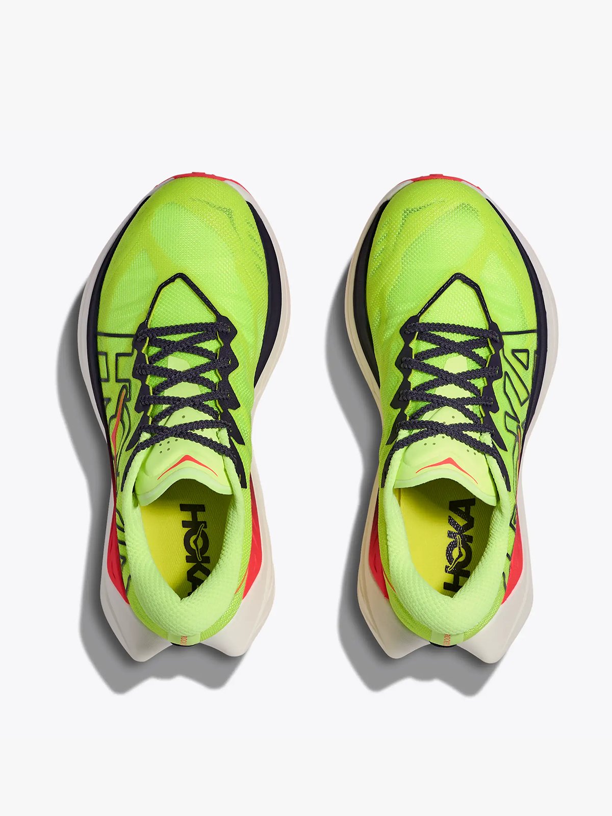 Hoka Rocket X Trail Neon Yuzu / Neon Flame