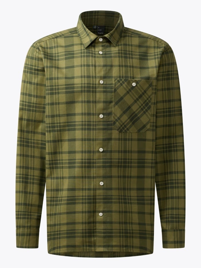 Haglöfs Virke Flannel Shirt Men Seaweed green/Olive green