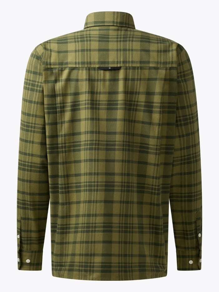 Haglöfs Virke Flannel Shirt Men Seaweed green/Olive green
