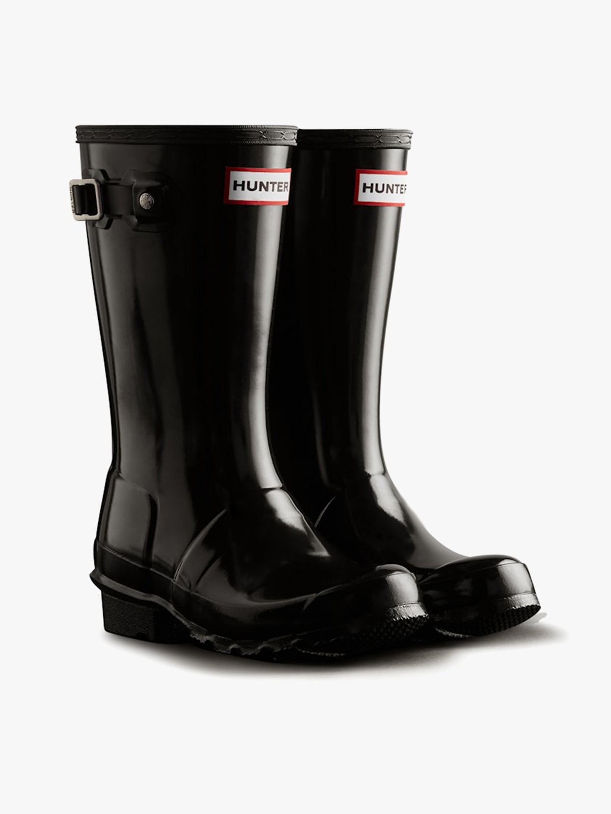 Hunter Junior Originals Gloss Boot Black