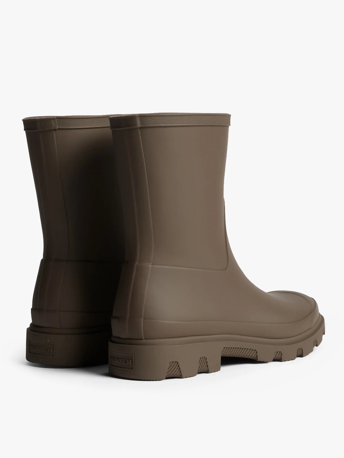Hunter Unisex Downpour Short Boot Chocolate Brown