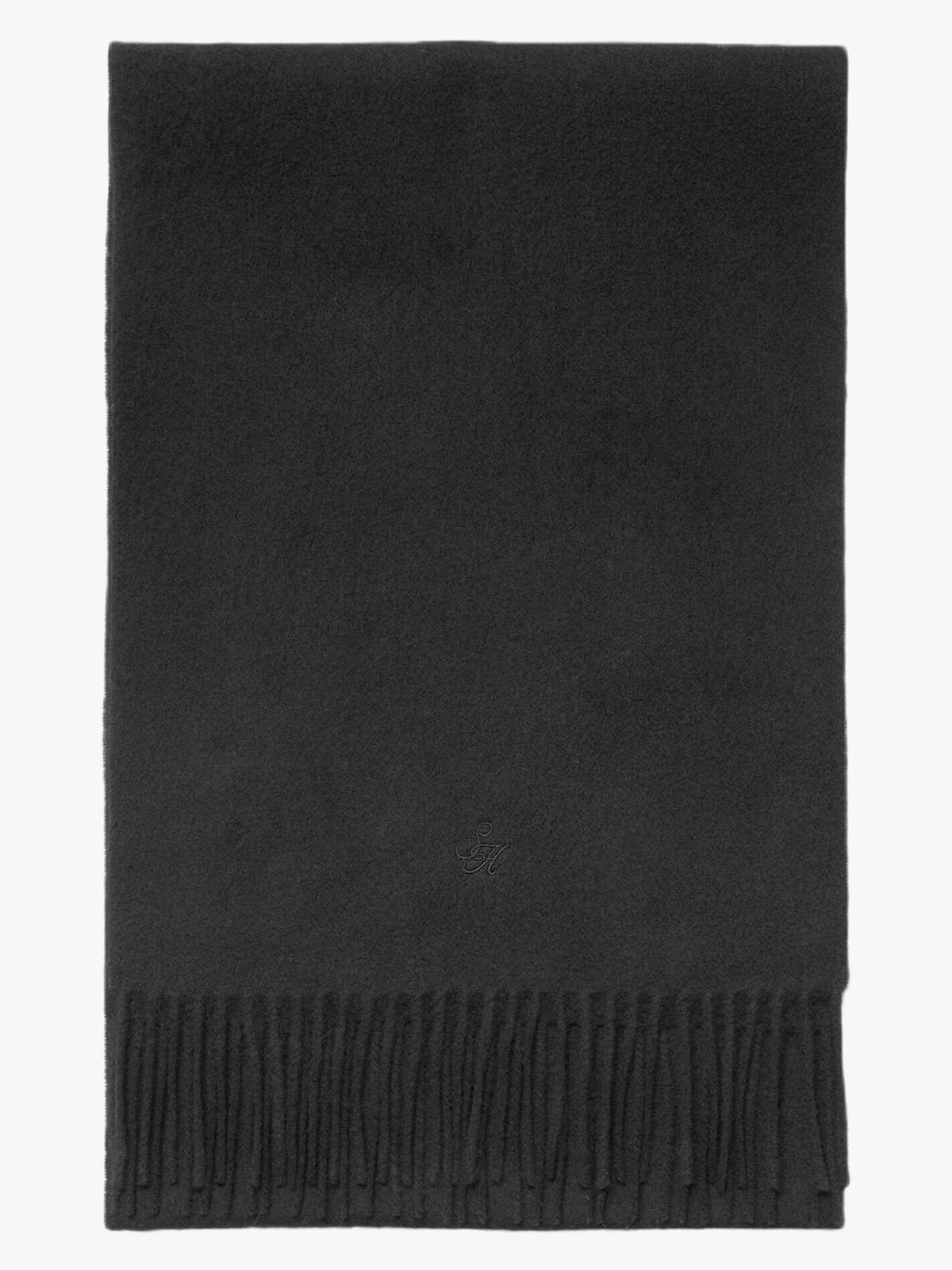 Selected Homme Tope Wool Scarf Black