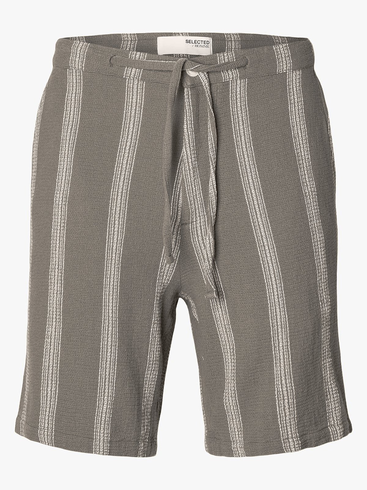 Selected Homme Reg Sal Shorts Vetiver Wide Stripes