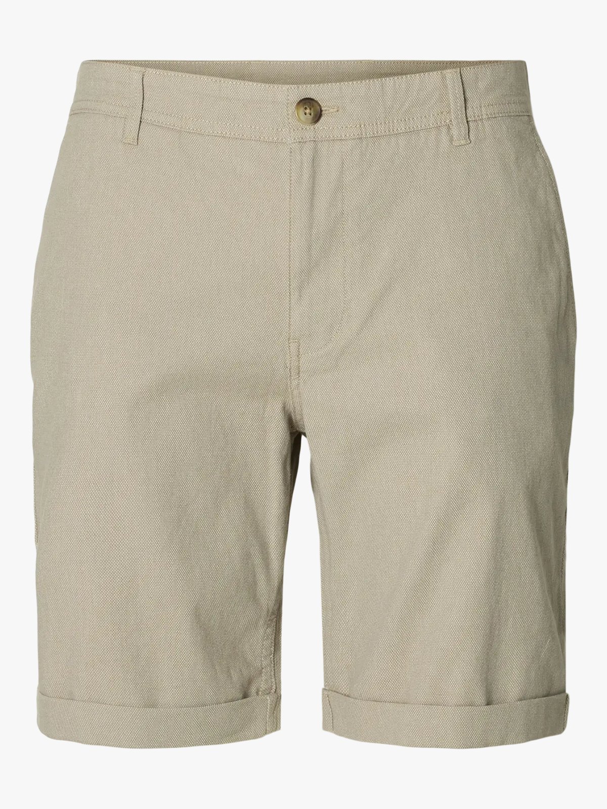 Selected Homme Slim Luton Flex Shorts Vetiver W. Oatmeal