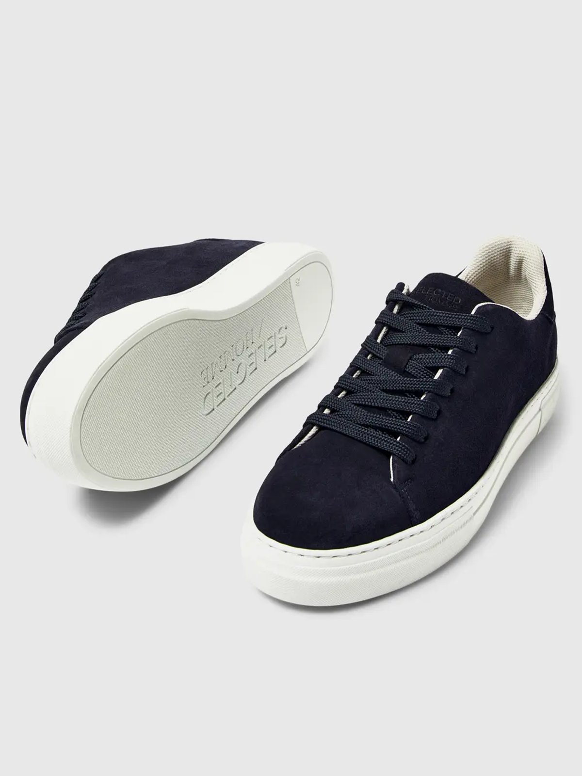Selected Homme David Chunky Suede Sneaker Dark Navy
