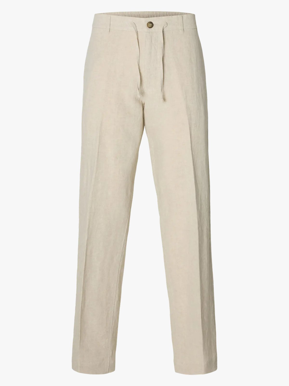 Selected Homme Straight Leroy Sun Pant Pure Cashmere W. White
