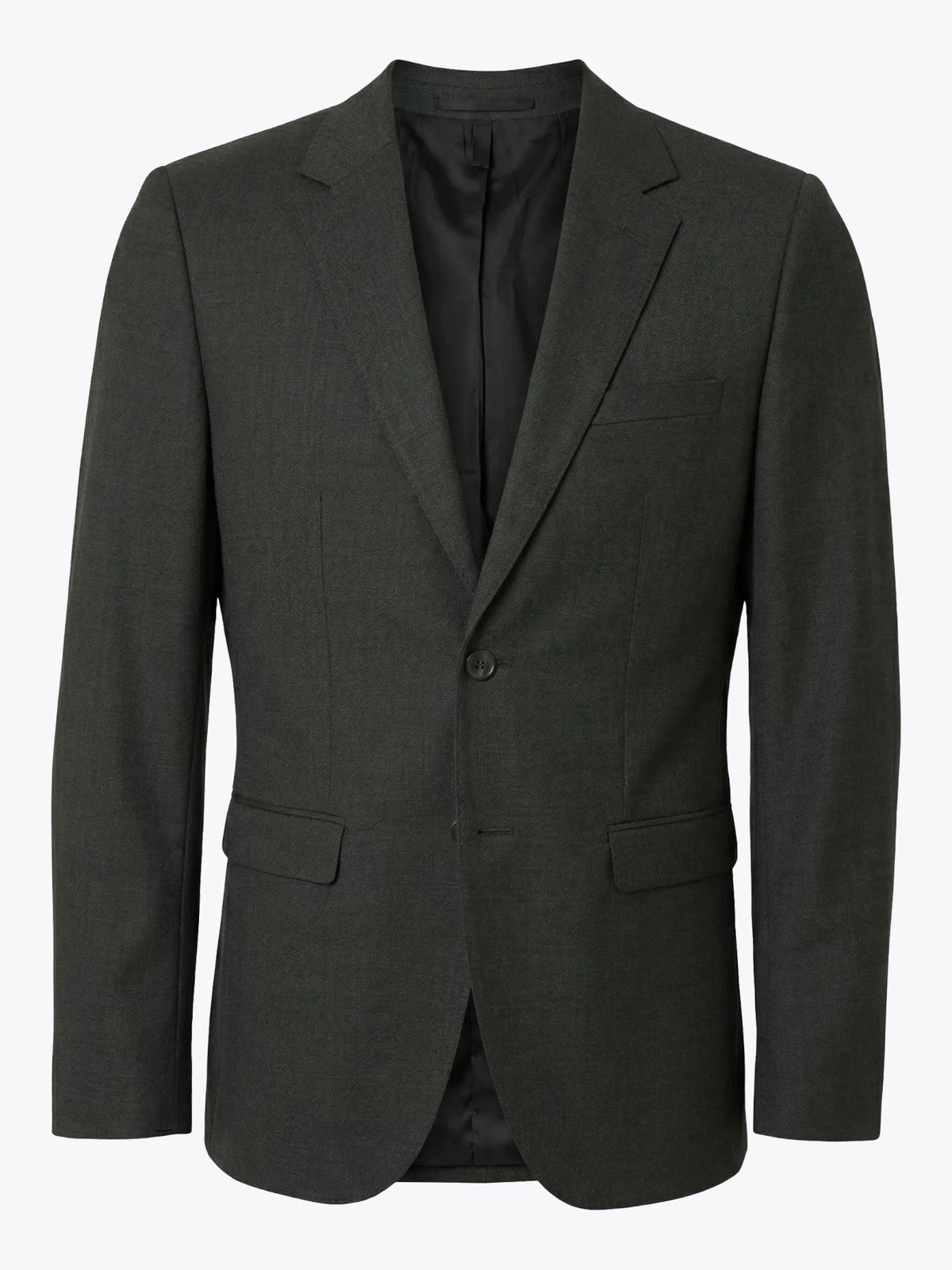 Selected Homme Slim Theo Wool Blend Blazer Flex Grønn