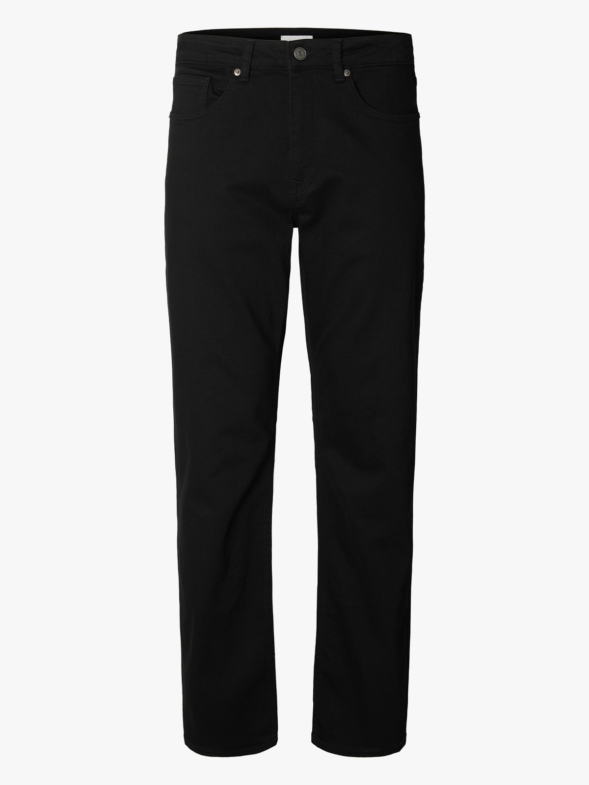 Selected Homme Straight Ben Stay Black Jeans Sort