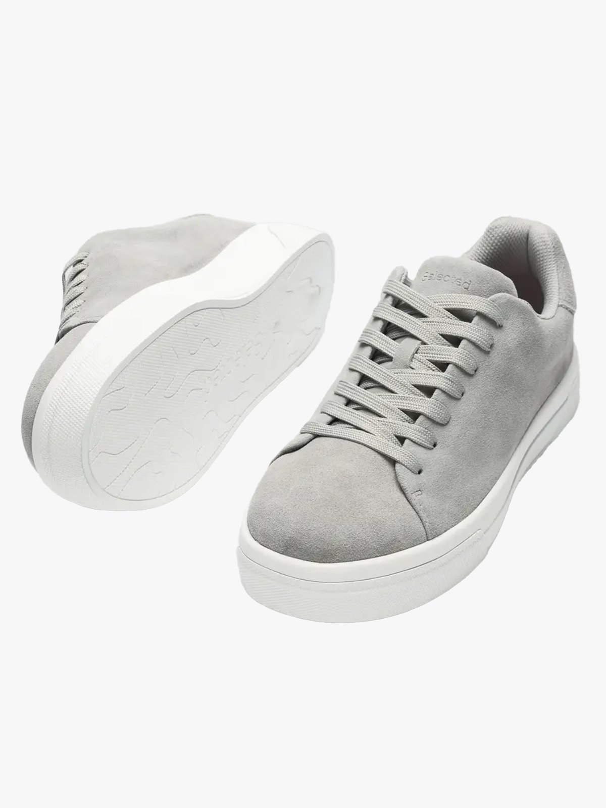 Selected Homme David Chunky Suede Sneaker 2.0 Grey