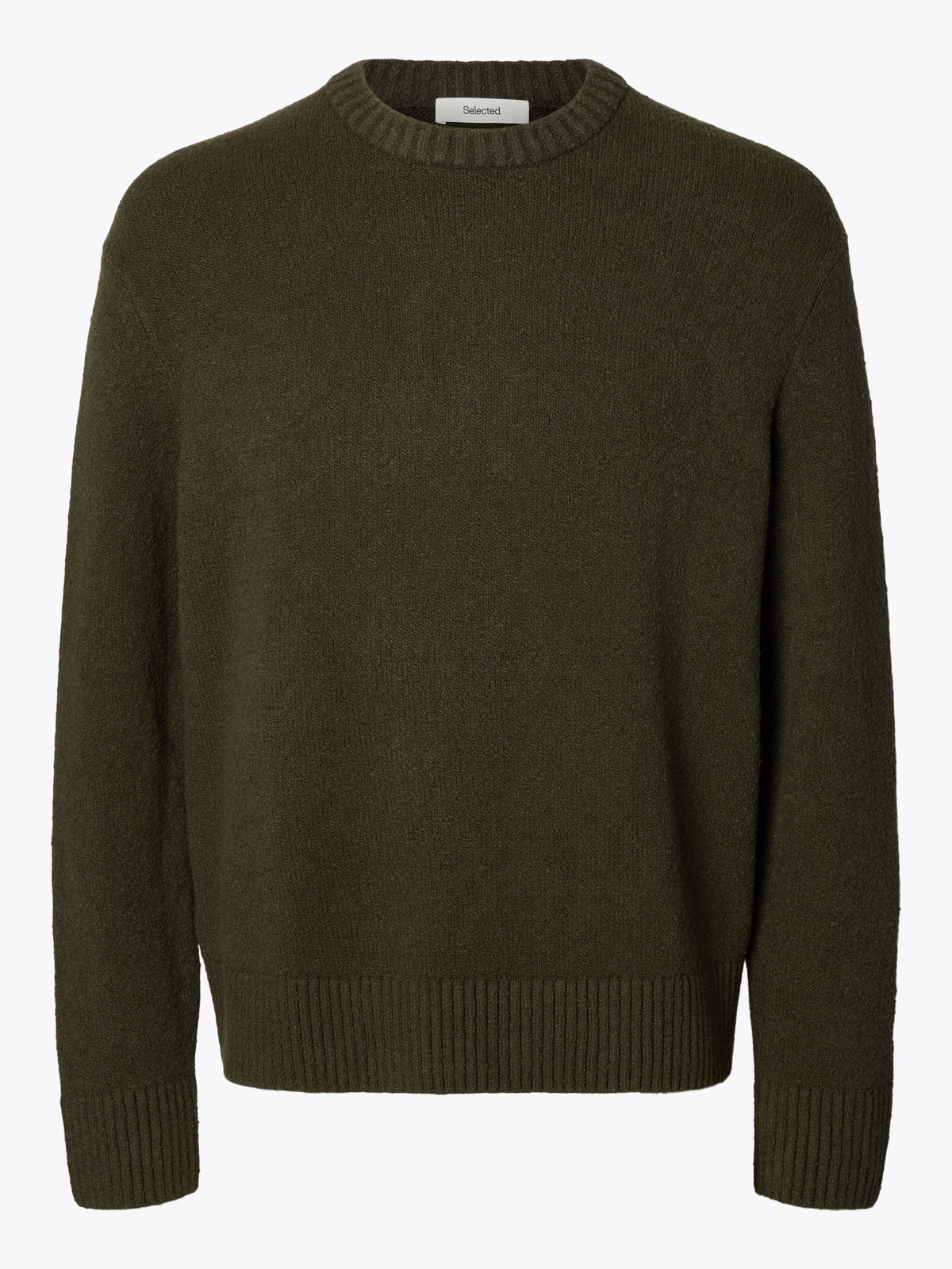 Selected Homme Alex Long Sleeve Knit Crew Neck Forest Night