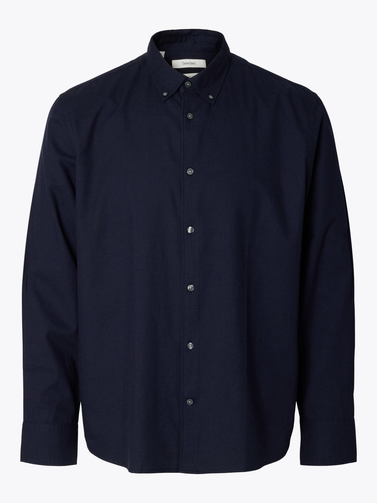 Selected Homme Regular Cole Jay Melange Long Sleeve Shirt Sky Captain